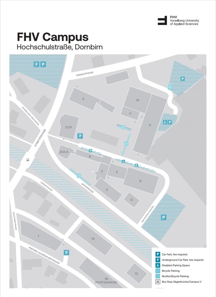 Campusplan der FHV | © FHV