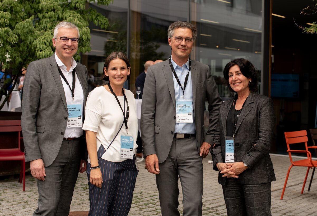 Projektleitung und Moderation: Markus Ilg, Michaela Keetmann, Martin Hebertinger und Birgit Hagen | © FHV/Birgit Riedmann